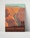 Classic Travel Poster - Grand Canyon - National Park Travel Vintage Framed Prints Poster 16x20