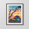 Classic Travel Poster - Grand Canyon - Santa Fe Railway Travel Vintage Framed Prints Gallery Frame 16x20