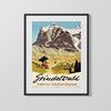 Classic Travel Poster - Grindelwald - Switzerland Travel Vintage Framed Prints Gallery Frame 16x20