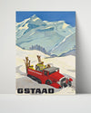 Classic Travel Poster - Gstaad - Palace Hotel Travel Vintage Framed Prints Poster 16x20