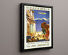 Classic Travel Poster - Guatemala - Pan American Travel Vintage Framed Prints Floating Canvas 16x20