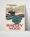 Classic Travel Poster - Hadley Wood - Tram Route Travel Vintage Framed Prints Poster 16x20