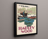 Classic Travel Poster - Hadley Wood - Tram Route Travel Vintage Framed Prints Floating Canvas 16x20