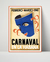 Classic Travel Poster - Havana - Carnaval 1941 Travel Vintage Framed Prints Poster 16x20