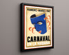 Classic Travel Poster - Havana - Carnaval 1941 Travel Vintage Framed Prints Floating Canvas 16x20