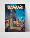 Classic Travel Poster - Havana - Cuba Travel Vintage Framed Prints Poster 16x20
