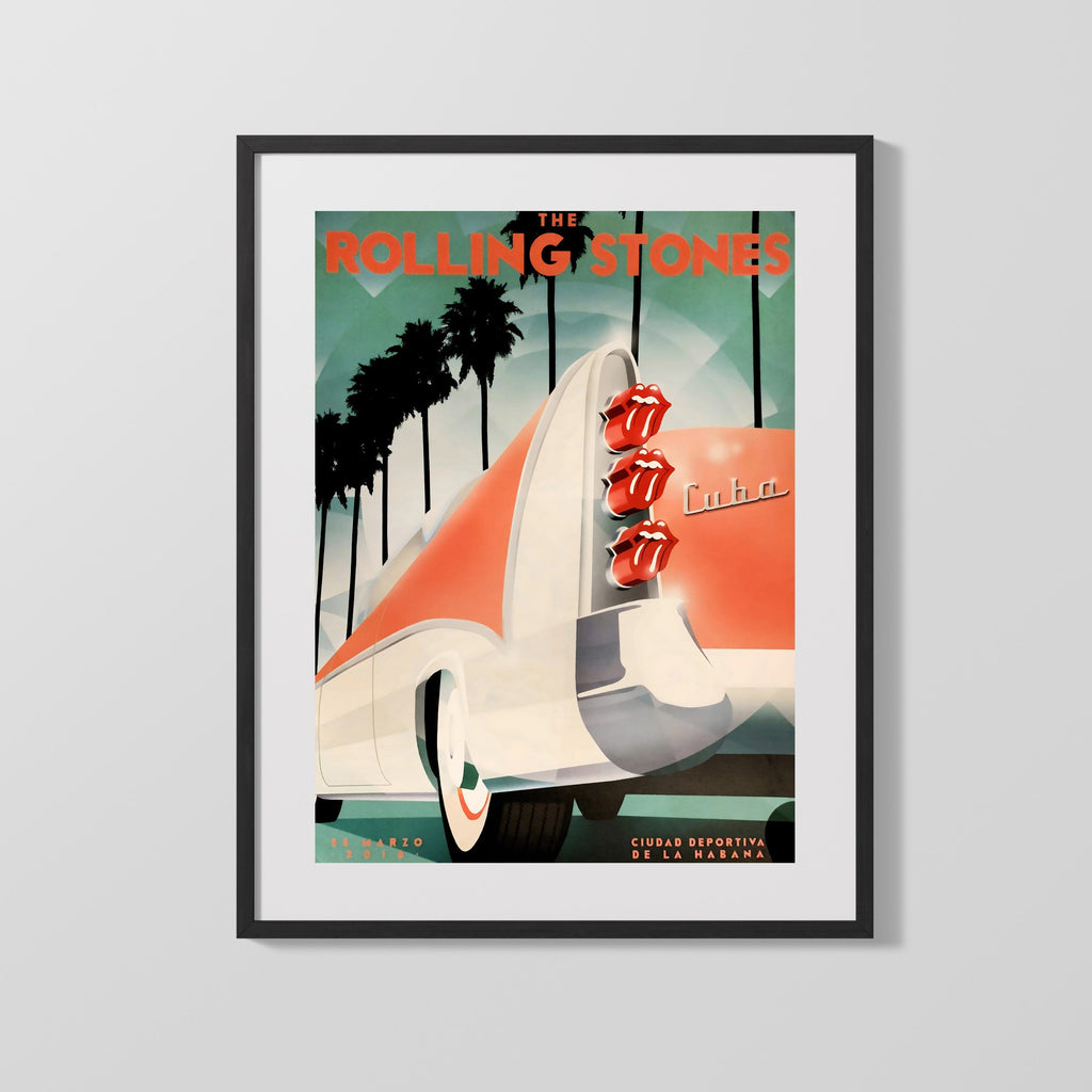 Classic Travel Poster - Havana - Cuba Nightlife Travel Vintage Framed Prints Gallery Frame 16x20