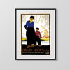 Classic Travel Poster - Holland America - Ship Travel Vintage Framed Prints Gallery Frame 16x20