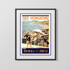 Classic Travel Poster - Hong Kong - Poster Travel Vintage Framed Prints Gallery Frame 16x20