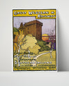 Classic Travel Poster - Ireland - Blarney Castle Travel Vintage Framed Prints Poster 16x20