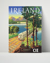 Classic Travel Poster - Ireland - CIE Railway Travel Vintage Framed Prints Poster 16x20
