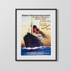 Classic Travel Poster - Ireland - Fishguard Route Travel Vintage Framed Prints Gallery Frame 16x20