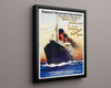 Classic Travel Poster - Ireland - Fishguard Route Travel Vintage Framed Prints Floating Canvas 16x20