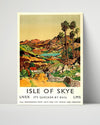 Classic Travel Poster - Isle Of Skye - By Rail Travel Vintage Framed Prints Poster 16x20