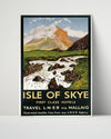 Classic Travel Poster - Isle Of Skye - Hotels Travel Vintage Framed Prints Poster 16x20
