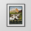 Classic Travel Poster - Isle Of Skye - Hotels Travel Vintage Framed Prints Gallery Frame 16x20