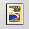 Classic Travel Poster - Jamaica - Gem of the Tropics Travel Vintage Framed Prints Gallery Frame 16x20