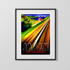 Classic Travel Poster - Japan - Japanese Railways Travel Vintage Framed Prints Gallery Frame 16x20