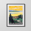 Classic Travel Poster - Jura - Lac de Malbuisson Travel Vintage Framed Prints Gallery Frame 16x20