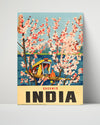 Classic Travel Poster - Kashmir - India Blossoms Travel Vintage Framed Prints Poster 16x20