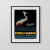 Classic Travel Poster - Kenya and Uganda - Railways Travel Vintage Framed Prints Gallery Frame 16x20