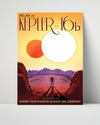 Classic Travel Poster - Kepler-16b - SciFi Travel Vintage Framed Prints Poster 16x20