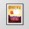 Classic Travel Poster - Kepler-16b - SciFi Travel Vintage Framed Prints Gallery Frame 16x20