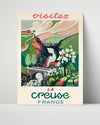 Classic Travel Poster - La Creuse - France Travel Vintage Framed Prints Poster 16x20