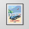 Classic Travel Poster - Lake Como - Italy Travel Vintage Framed Prints Gallery Frame 16x20