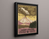 Classic Travel Poster - Las Vegas - Fly TWA Travel Vintage Framed Prints Floating Canvas 16x20
