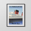 Classic Travel Poster - Le Havre - Transatlantique Travel Vintage Framed Prints Gallery Frame 16x20