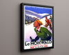 Classic Travel Poster - Le Hohwald - Alsace Travel Vintage Framed Prints Floating Canvas 16x20