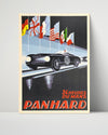 Classic Travel Poster - Le Mans - Panhard 24 Heures Travel Vintage Framed Prints Poster 16x20