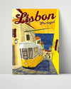 Classic Travel Poster - Lisbon - Portugal Travel Vintage Framed Prints Poster 16x20