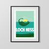 Classic Travel Poster - Loch Ness - Scotland Travel Vintage Framed Prints Gallery Frame 16x20
