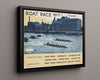 Classic Travel Poster - London - Boat Race 1 Travel Vintage Framed Prints Floating Canvas 16x20
