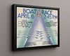 Classic Travel Poster - London - Boat Race 2 Travel Vintage Framed Prints Floating Canvas 16x20