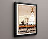 Classic Travel Poster - London - By LNER Travel Vintage Framed Prints Floating Canvas 16x20