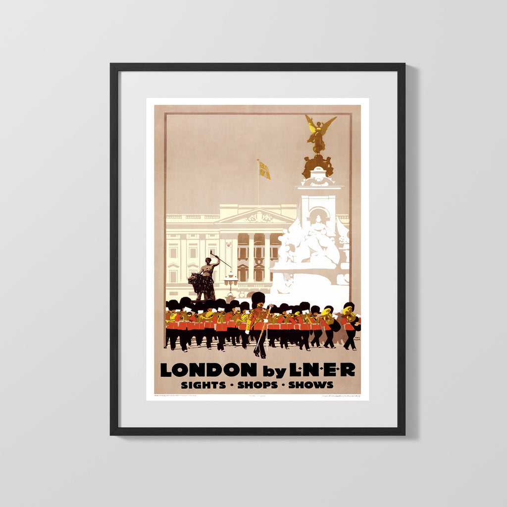 Classic Travel Poster - London - By LNER Travel Vintage Framed Prints Gallery Frame 16x20