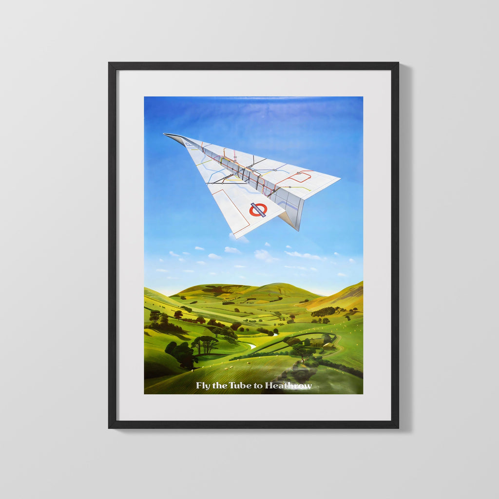 Classic Travel Poster - London - Flying Scotsman Travel Vintage Framed Prints Gallery Frame 16x20