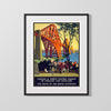 Classic Travel Poster - London - Forth Bridge Railway Travel Vintage Framed Prints Gallery Frame 16x20