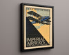 Classic Travel Poster - London - Imperial Airways Travel Vintage Framed Prints Floating Canvas 16x20