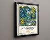 Classic Travel Poster - London - Kenwood Travel Vintage Framed Prints Floating Canvas 16x20