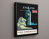Classic Travel Poster - London New York - Imperial Airways Travel Vintage Framed Prints Floating Canvas 16x20