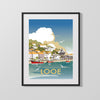 Classic Travel Poster - Looe - Cornwall Travel Vintage Framed Prints Gallery Frame 16x20