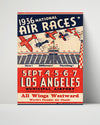 Classic Travel Poster - Los Angeles - 1936 Air Races Travel Vintage Framed Prints Poster 16x20