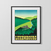 Classic Travel Poster - Luxembourg - Grand Duchy Travel Vintage Framed Prints Gallery Frame 16x20