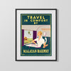 Classic Travel Poster - Malaya - Railway Travel Travel Vintage Framed Prints Gallery Frame 16x20