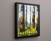 Classic Travel Poster - Marysville - Victoria Travel Vintage Framed Prints Floating Canvas 16x20