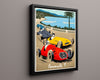 Classic Travel Poster - Monaco - Formula 1 Travel Vintage Framed Prints Floating Canvas 16x20